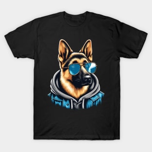 German Shepherd With Sunglasses T-Shirt